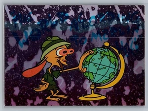 Topps Nickelodeon Ren & Stimpy 1993 - pegatina prisma #21 - casi nuevo-como nuevo *tarjetas de texto* - Imagen 1 de 2