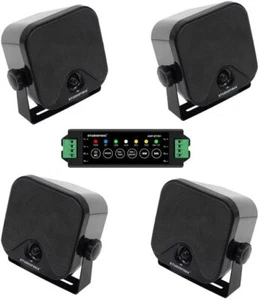 4 X Marine Bluetooth Speakers 240W Outdoor Waterproof Surface Mount Speakers - Picture 1 of 34
