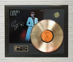 Ziggy Stardust Framed wood Reproduction Signature LP Record Display.  - Picture 1 of 5