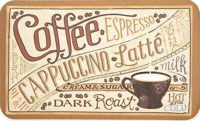 ANTI FATIGUE KITCHEN CUSHION MAT (18"x30") (Not PVC) COFFEE TYPES, SS, APM - Image 1 of 4