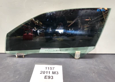 ✅ 07-13 OEM BMW E93 M3 335 Convertible Delantero Izquierdo Puerta del Conductor Ventana Vidrio * Foto 1 de 4