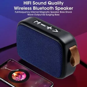 Metal Mini Portable Wireless Bluetooth Speaker Small Subwoofer Loud Sound - Picture 1 of 12