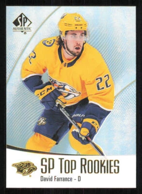 2021-22 SP Authentic Top Rookies #TR47 David Farrance - Image 1 of 2