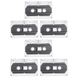 6 cintas de casete de audio grabables vacías en blanco para grabar casetes - Imagen 1 de 12
