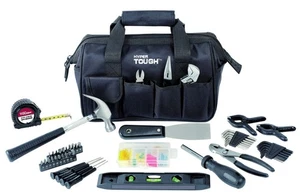 Heimwerkstatt Handwerkzeug Set 89-teilig schwarz Haushaltswerkzeugset mit Werkzeugtasche - Bild 1 von 8