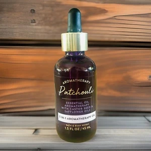 Bath & Body Works Aromatherapy PATCHOULI 3in1 ESSENTIAL OIL Dropper Bottle Rare - Picture 1 of 3