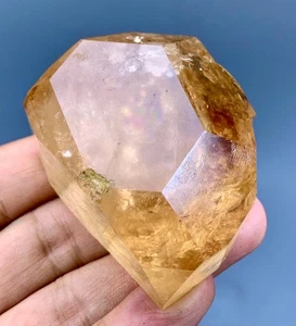Cristal de topacio marrón miel corte diamante natural tamaño Jumbo de Skardu - 186 gr - Imagen 1 de 9