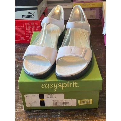 Sandalias Easy Spirit para mujer Esjenni con cordones de cuero blancas talla 8,5 M nuevas en caja Foto 1 de 4