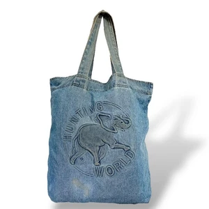 Borsa a tracolla Hunting World Denim grande capacità A4 usata - Foto 1 di 6