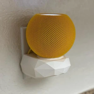 HomePod mini outlet stand US plug • low poly • white - Picture 1 of 8