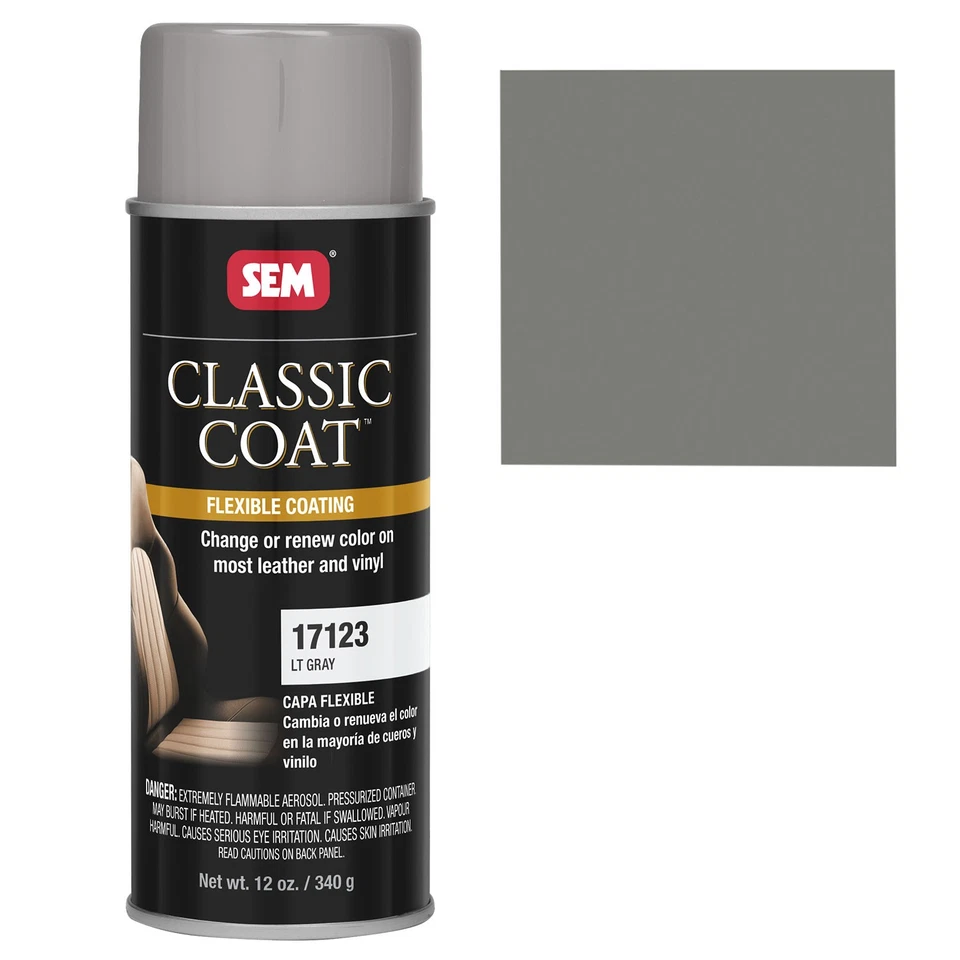SEM Classic Coat Paint Leather Vinyl Light Gray Aerosol 12 oz. Ea 17123 - Image 1 of 1
