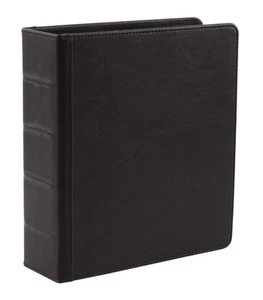 Mini 2 inch 3 Ring Binder 9.4" x 8.5" - Vintage PU Leather Small Three Ring B... - Picture 1 of 6