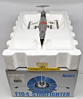 ARMOUR 1:48 SCALE DIE-CAST USAF US AIR FORCE F104 C STARFIGHTER 98127 NIB - Image 1 of 4