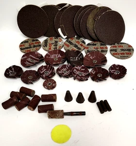 ASSORTMENT LOT OF ABRASIVE DISCS & CARTRIDGES ***LOT OF 42**** - Picture 1 of 8