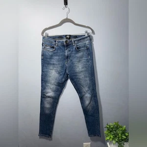 Superdry Men’s Blue Spray On Skinny Jeans Size 32 EUC - Picture 1 of 11
