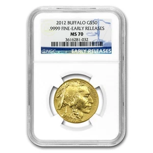 2012 1 oz Gold Buffalo MS-70 NGC (Early Releases) - Picture 1 of 3