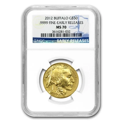 2012 1 oz Gold Buffalo MS-70 NGC (Early Releases) - Image 1 of 3