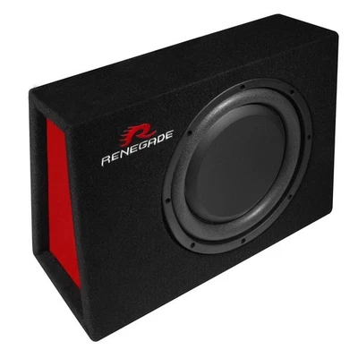 RENEGADE RXS1000 - 25cm/250mm Auto Flach/Slim Gehäuse Subwoofer - 400 Watt - Bild 1 von 2