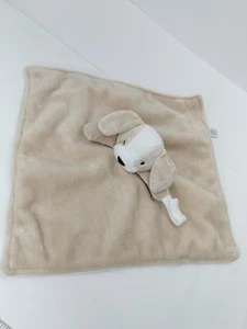 Carter’s Puppy Dog Lovey Security Blanket Tan White Pacifier Holder Loop Toy - Picture 1 of 12