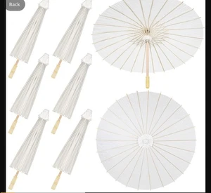 Sadnyy 33 Inches Paper Umbrellas Paper Decorative 6packs R3 3011B - Picture 1 of 7