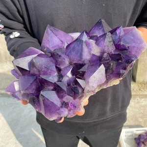 11,4 Pfund natürlicher Amethyst Quarz Cluster Kristall Probe Heilung - Bild 1 von 16
