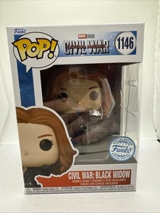 Funko Pop! Guerra Civile: Vedova Nera 1146 Esclusiva Amazon - Foto 1 di 8