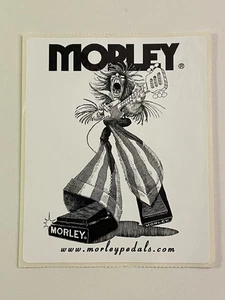 Vintage MORLEY Sticker 4" X 6" Original MUSIC PEDDLE - Picture 1 of 2