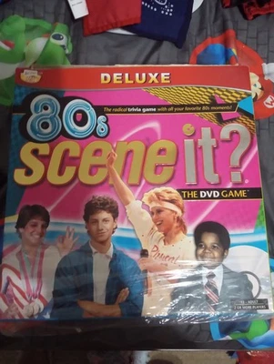 Sealed New 80s Scene it The DVD Game Deluxe Trivia Game 200 Metal Box Boardgame - Image 1 of 4