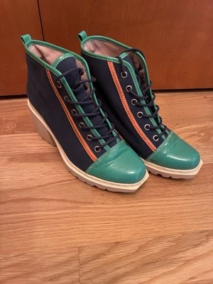 Tênis Oxford de Lona com Cadarço Cerimônia de Abertura Grunge Tamanho UE 40 - Imagem 1 de 4