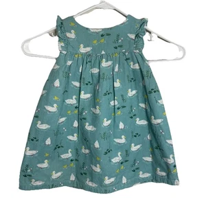 Baby Boden Trägerkleid Entenmuster Mädchen 18-24M Cord gefüttert Pullover Rüschen - Bild 1 von 5