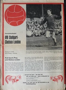 Cuaderno de programa de fútbol 65/66 amistad VfB Stuttgart - Chelsea Londres - Imagen 1 de 1