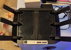 NETGEAR Nighthawk X6 Smart WiFi Router (R8000), AC3200 Tri-Band Wireless Speed - Picture 1 of 3