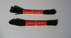 STRINGHE LACCI SCARPA CLARK COTONE PIATTE 45 CM COLOR NERO OPACO LOTTO 2 PAIA - Foto 1 di 1