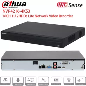 NEU Dahua 16CH NVR NVR4216-4KS3 2HDD 160Mbps Stereo Analyse Heatmap USA - Bild 1 von 4