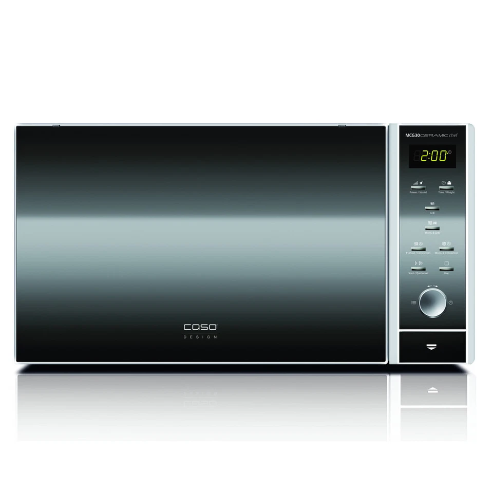 CASO Mikrowelle MCG30 Ceramic Chef 3in1 Grill Heißluft 2100W 30L Silber - Bild 1 von 1