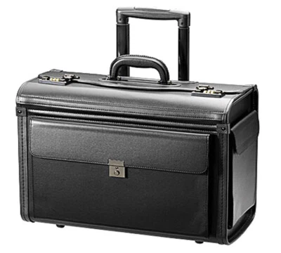 Pilotentrolley Aktentrolley Aktenkoffer Pilotenkoffer Trolley 48 cm Bowatex - Bild 1 von 3