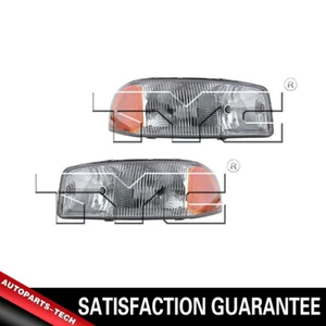 Conjunto de faros TYC izquierda y derecha 2 piezas para GMC Sierra 2500 (HT) 1999-04 - Imagen 1 de 12