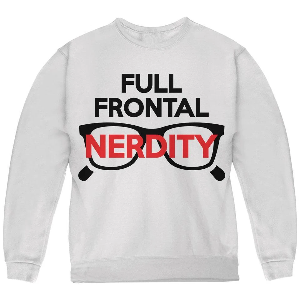 Disfraz de Nerd de Halloween Desnudez Frontal Completa Nerdity Pun Sudadera Juvenil Foto 1 de 1
