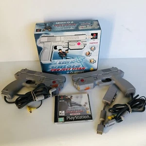Time Crisis Project Titan G-Con45 PlayStation 2 x G-Con 45 Guns And Game CIB - Foto 1 di 14