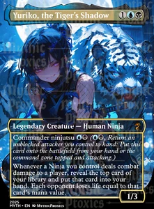 Carta Personalizzata Yuriko, L'Ombra della Tigre Stile Anime Alta Qualità Arte Alterata - Foto 1 di 5