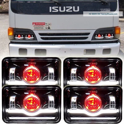 4Pcs Headlamp Fit Isuzu NQR NPR NPR-HD FTR 4x6" LED Headlight Hi/Lo Sealed Beam - Image 1 of 4