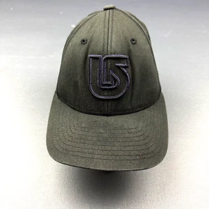 Burton Flexfit Hat Youth Boys Black Baseball Cap Embroidered Logo Stretch Cotton - Picture 1 of 12