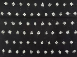 TESSUTO KIMONO GIAPPONESE BIANCO E NERO DA CANTIERE - Foto 1 di 1