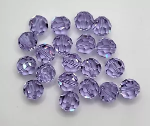 6pc Swarovski Crystal Alexandrite 8mm Round 5000 Beads; COLOR CHANGING; RARE - Picture 1 of 2