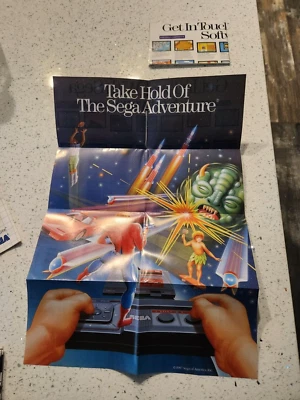 Sega Master System promo poster Take Hold of the Sega Adventure near mint! - Image 1 of 3
