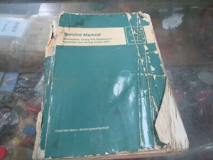 Mercedes Benz Service Manual, 200D, 230SL 250SL, 250SE, 220, 190c, 300SE, W110 - Picture 1 of 21