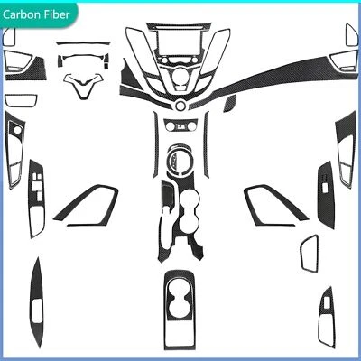 Kits de 60 piezas de fibra de carbono real cubierta interior completa embellecedor para Hyundai Veloster 11-17 Foto 1 de 4
