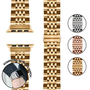 Correa de metal de acero inoxidable para Apple Watch Ultra SE 10 9 8 7 6 5 4 3 2 1, 42-49mm - Imagen 1 de 22