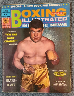 Boxing Illustrated Ringside News Magazine October 1967 Karl Mildenberger - VF - Image 1 of 2