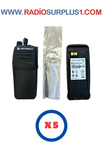 5 x Motorola XPR6350 UHF Radio AAH55QDC9LA1AN, Antenna & Battery + Belt Clip - Picture 1 of 4